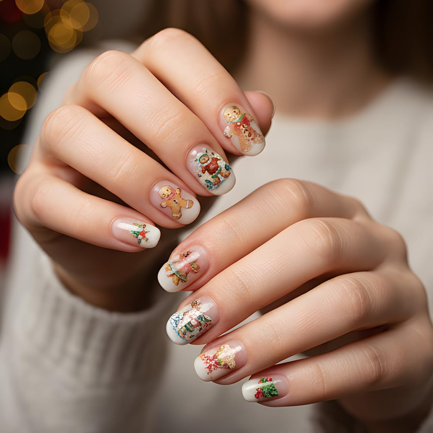 Keluna New Year Nail Stickers - 3 Sheets Happy New Year 2026 Nail Art Sticker, Glitter Gold Christmas Nail Decals, 5D Fireworks Champagne Eve Nail Decal Designs for Women Girls Manicure Decoration