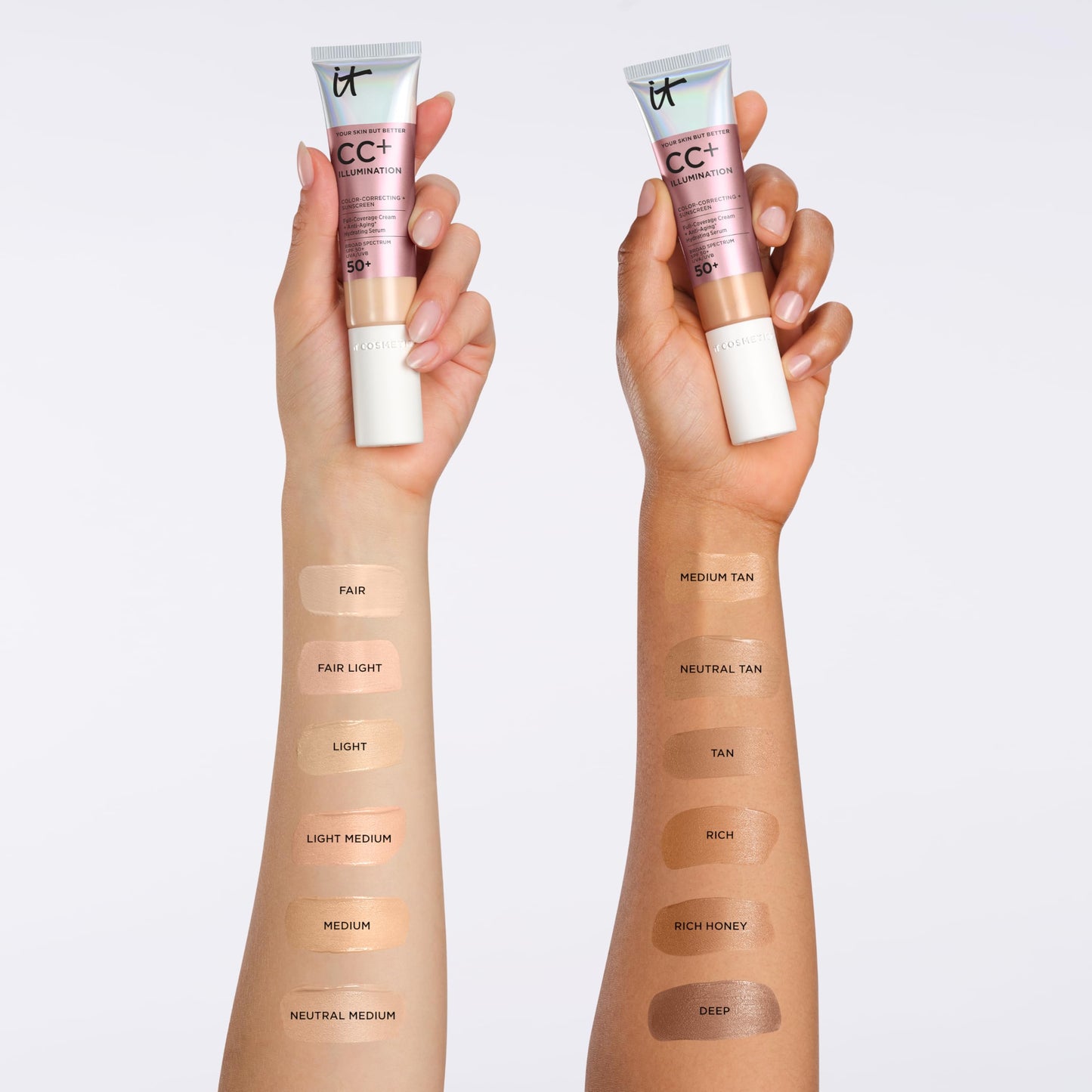 IT Cosmetics CC+ Cream Illumination SPF 50+ - Neutral Medium - 1.08 fl oz