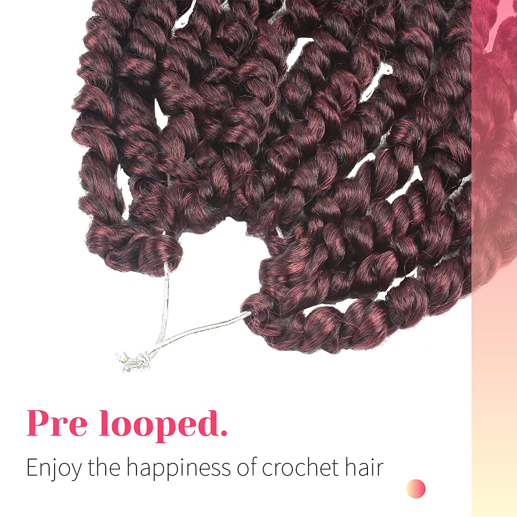 BOHOBABE Passion Twist Crochet Hair 30 Inch for Black Women Pre-twist, T118