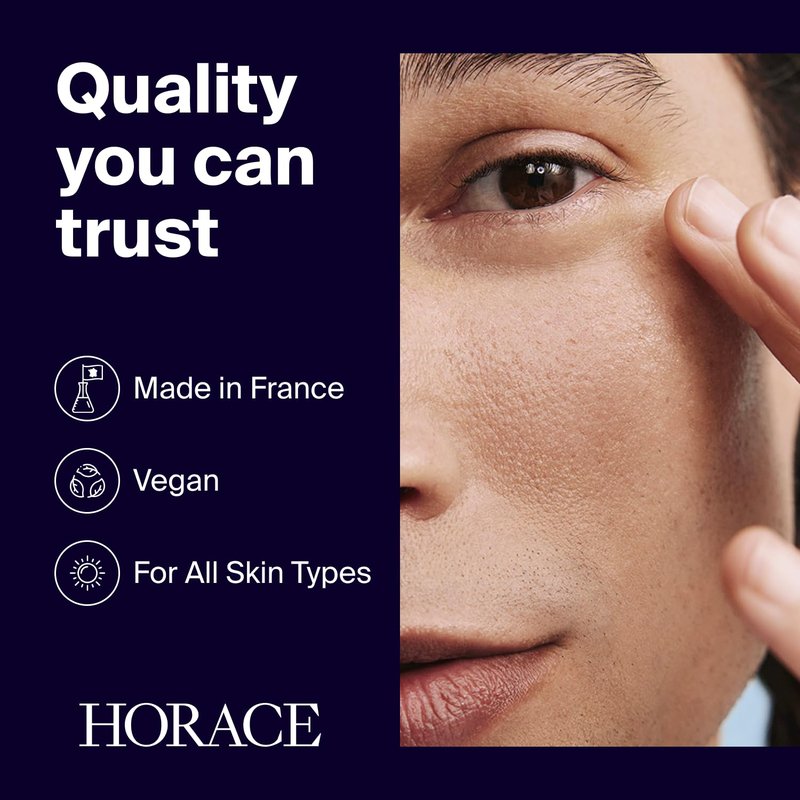 Horace Anti-Fatigue Under-Eye Patches for Men | Dark Circle & Puffiness Relief - Moisturizing Hydrogel, Unscented, 5 Pairs