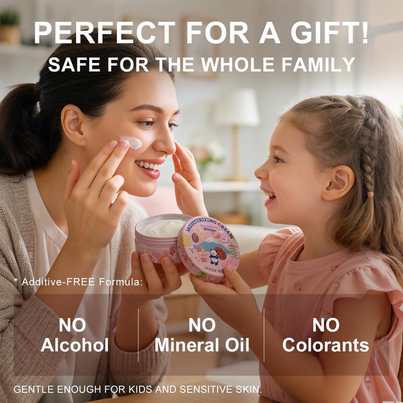 Beaute Rondo Withfam Moisturizing Cream, Delicate Sakura Scent, J-Beauty, Perfect for a Gift, Gentle for Kids, Toddlers, Teenagers, Expectant Mothers and Sensitive Skin, Net Wt. 2.65 oz (75 g)