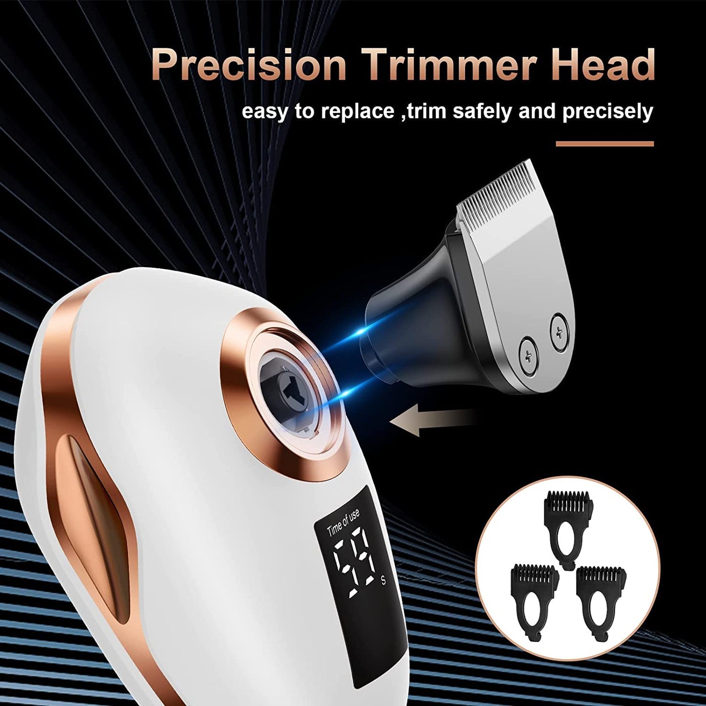 TAYAYO 2-in-1 Electric Razors for Women, Wet/Dry 5D Razor & Hair Trimmer with USB Adapter Charging Cable,5D Rechargeable Rotary Shaver Lithium-Ion Battery, Water Resistant Grooming Kit Color B