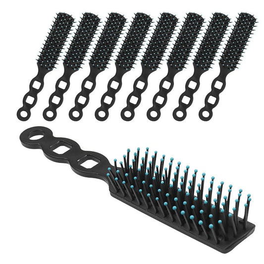 50 Pack Hair Brushes in Bulk for Homeless, Hair Brush Bulk Soft Bristles Brush for Curly Wavy Hair Blow Drying Styling Detangling Suitable for Shelter, Hotel(Black)