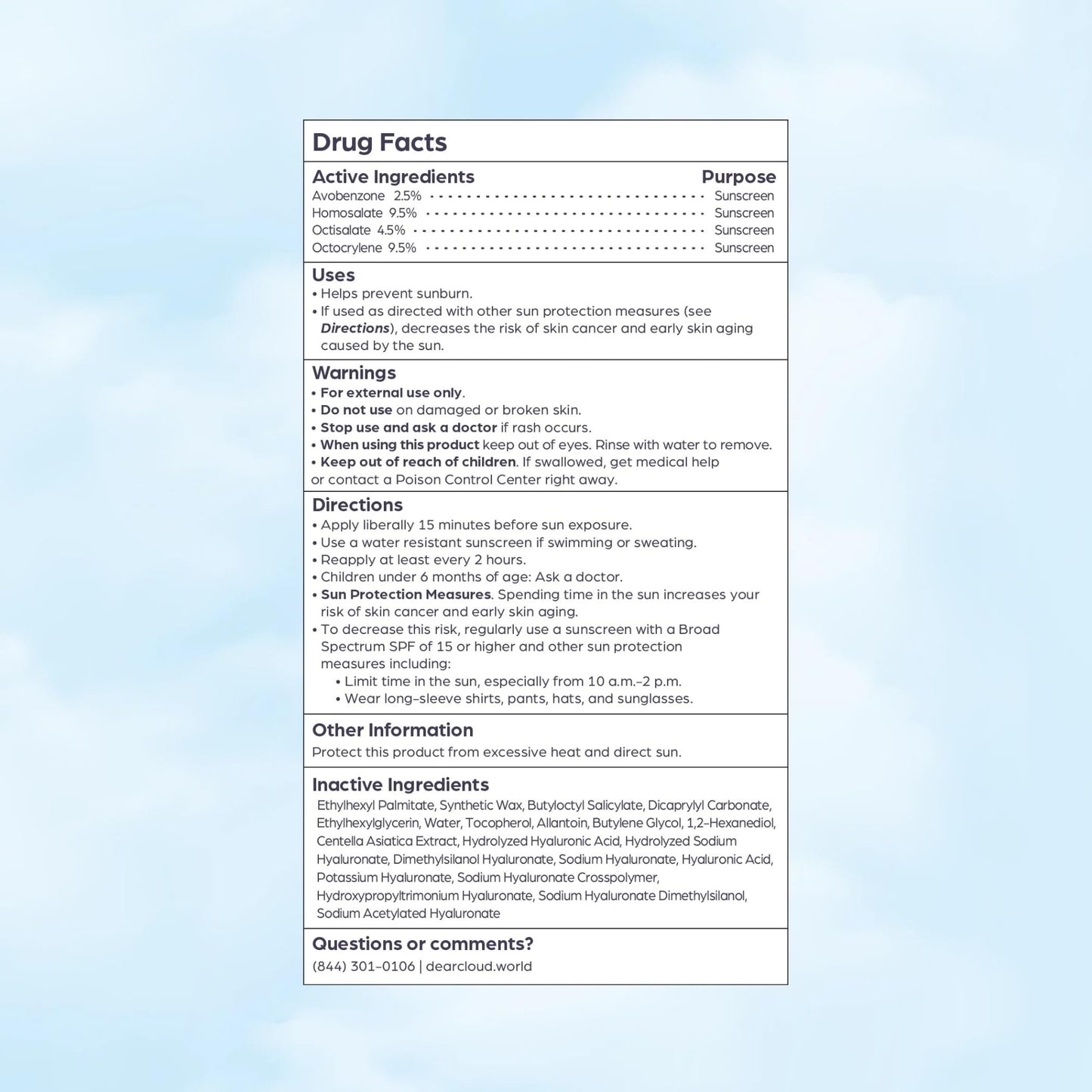 dearcloud Sunscreen Stick SPF 50+ PA++++ – Korean Sunscreen (.68 oz)