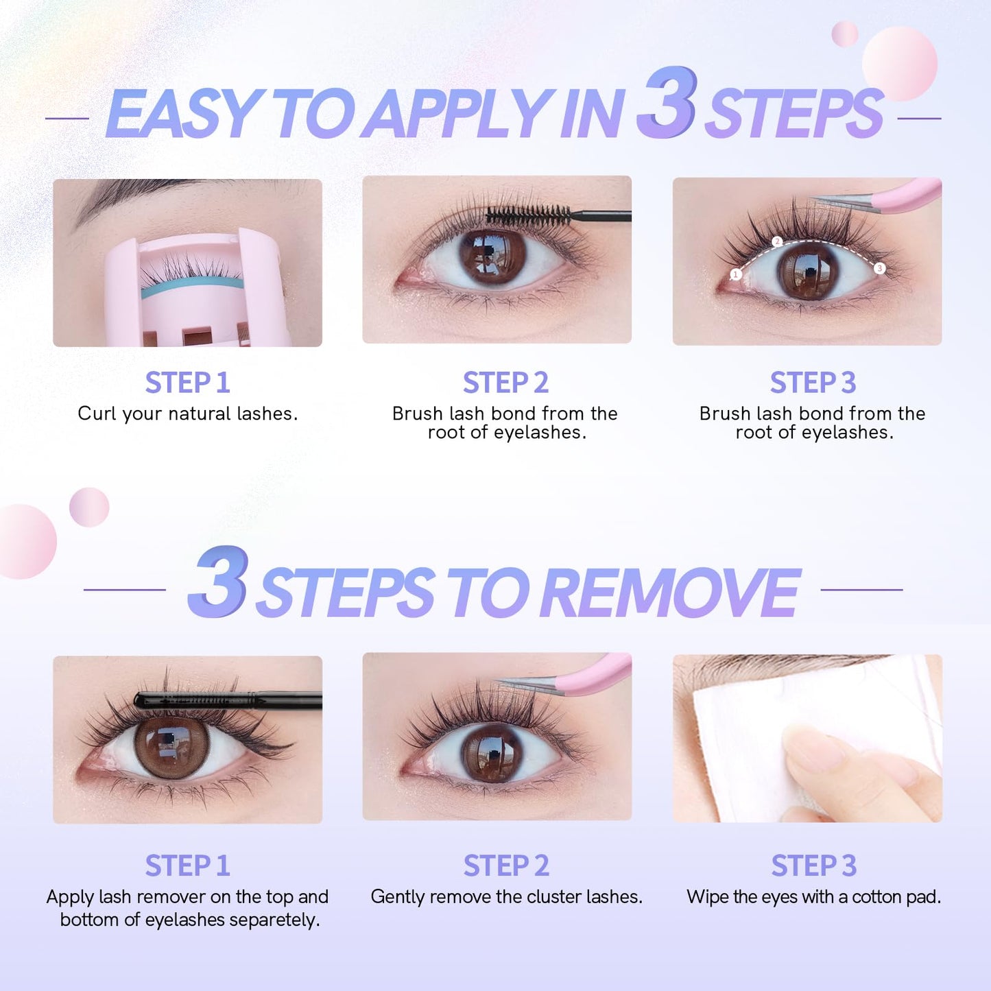 MLEN DIARY Natural C Curl Eyelash Clusters O-Tulip 10.5-13.5MM 105pcs Wispy Lash Clusters Kit Short Lightweight Handmade PBT Fiber for Bigger Eyes (O-Tulip 10.5-13.5MM)