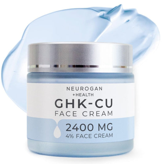 Neurogan GHK-Cu Copper Peptide Face Cream | 4% Peptides for Skin Firmness & Deep Hydration | Daily Facial Moisturizer with 2400 MG GHK-Cu, 2oz