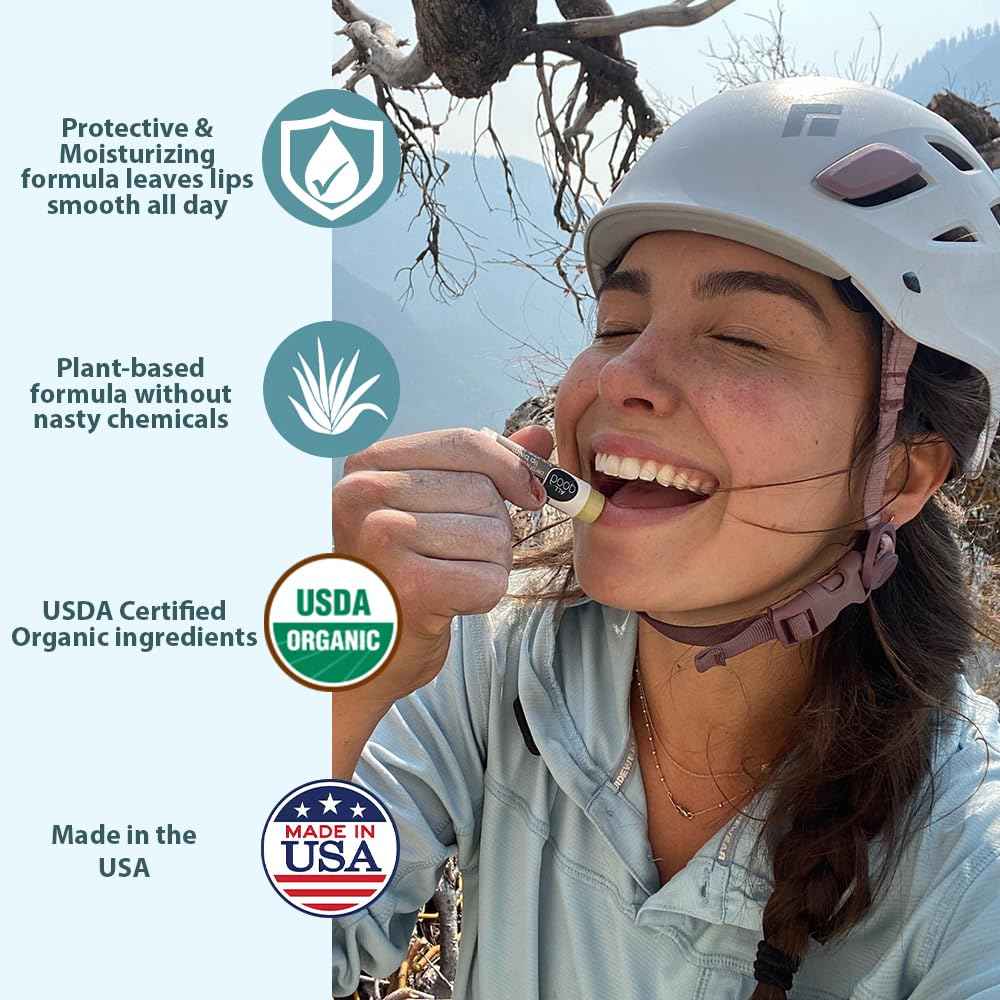 All Good Organic SPF15 Lip Balm - Hydrating Lip Care with Olive Oil, Beeswax, Calendula, Lavender, Vitamin E - Lip Moisturizer with Zinc Oxide Protection - Original, Spearmint & Coconut (6-pack)