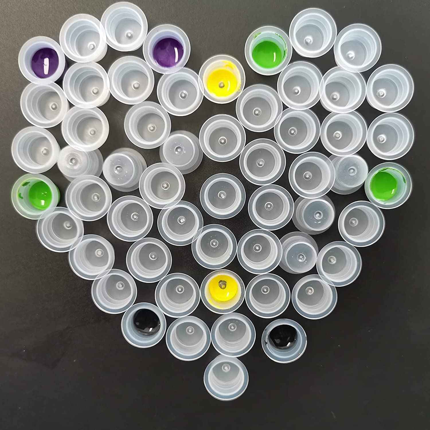 Urknall 1000PCS Large Size Tattoo Ink Cups Large Tattoo Caps 16MM Tattoo Ink Cups Pigment Cups Tattoo Plastic Cap for Tattoo Ink