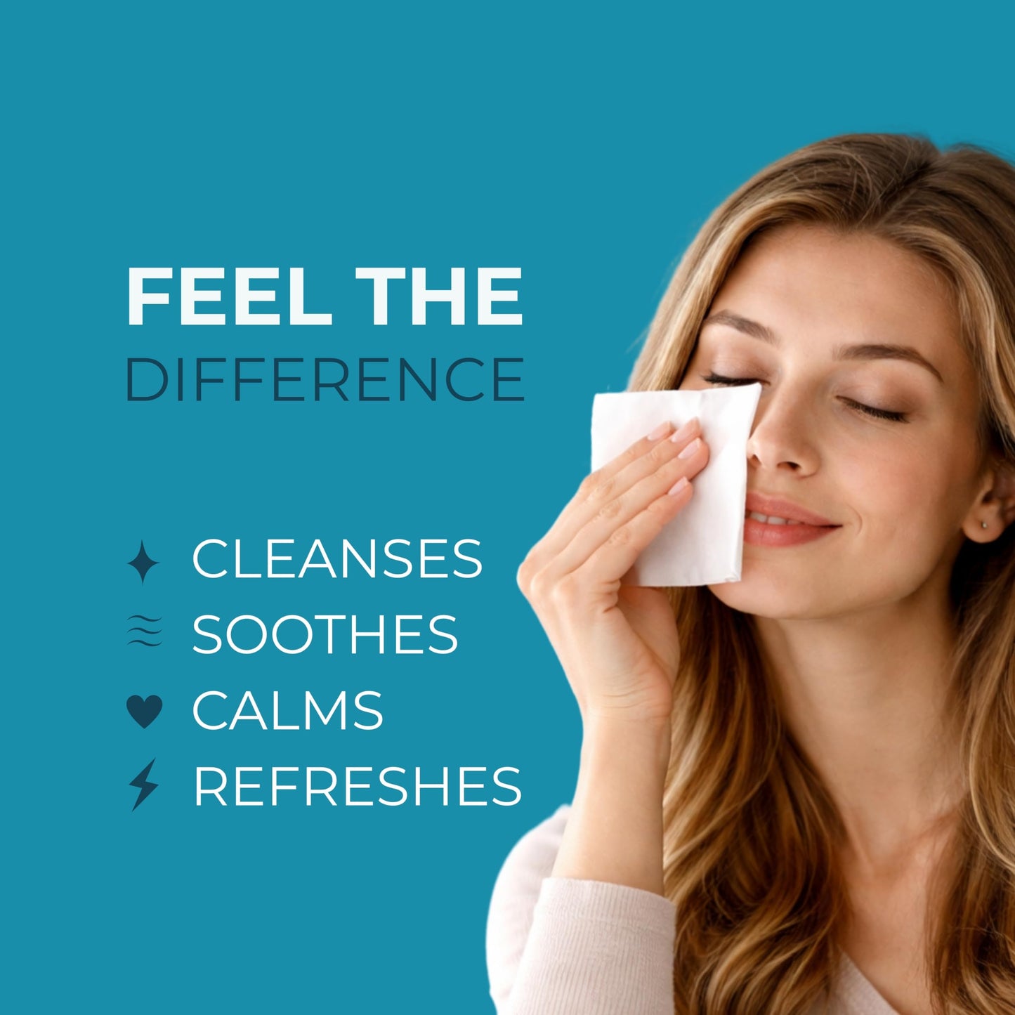 NOVEHA 60Pcs Allergy Relief Eyelid Wipes | Pre-moistened Hypoallergenic Eye Cleansing Pads, Reduce Itchiness, Redness & Discomfort Caused By Allergy, Clean, Soothe & Remove Debris (1 Pack)