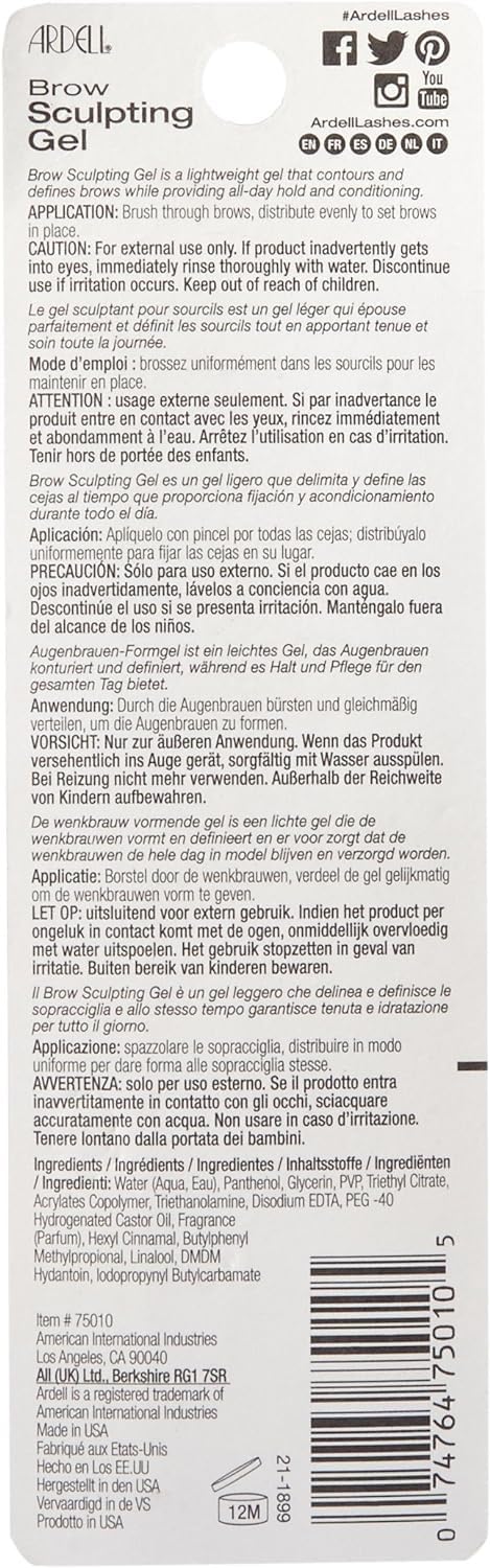 Ardell Brow Sculpting Gel, Clear, 0.25 Ounce