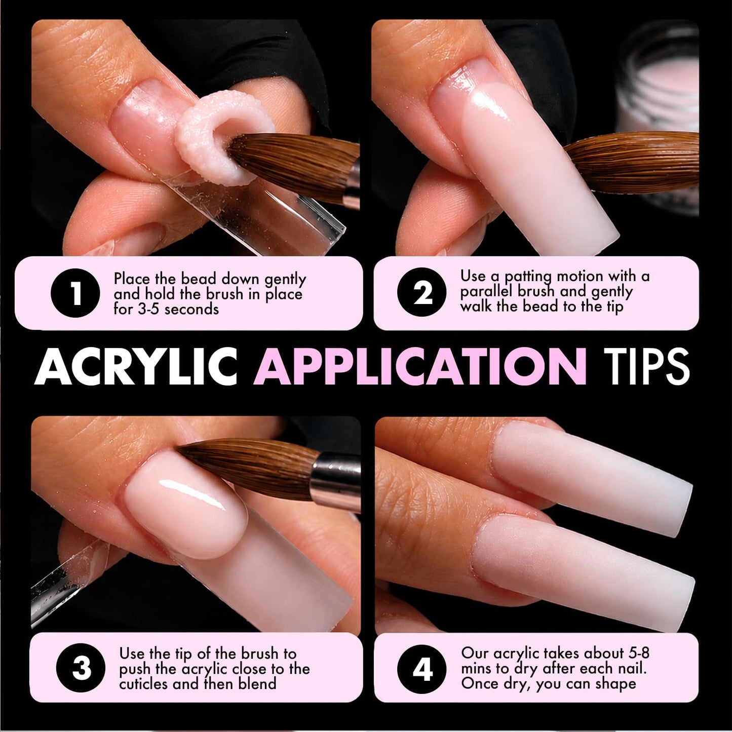 MakarttPro Kolinsky Acrylic Nail Brush Size 12 – 100% Pure Kolinsky Hair for Acrylic Application, Bigger Bead Control, Anti-Clogging, Acetone Resistant Handle