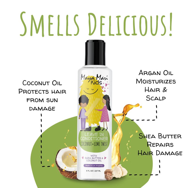 Maya Mari Kids Curly Hair Set for Coilies, Curlies, and Frizz Control: 2in1 Shampoo, Leave-In Conditioner, and Hair Gel - Perfect for Your Little One's Curly and Wavy Hair!