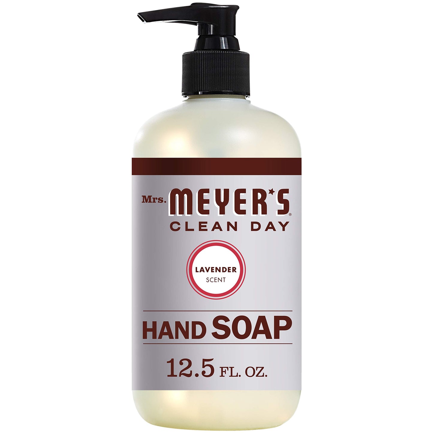 Mrs. MEYER'S CLEAN DAY Liquid Hand Soap, Lavender Scent, 12.5 Ounce Bottle Each (12.5 Ounce, Pack of 6)