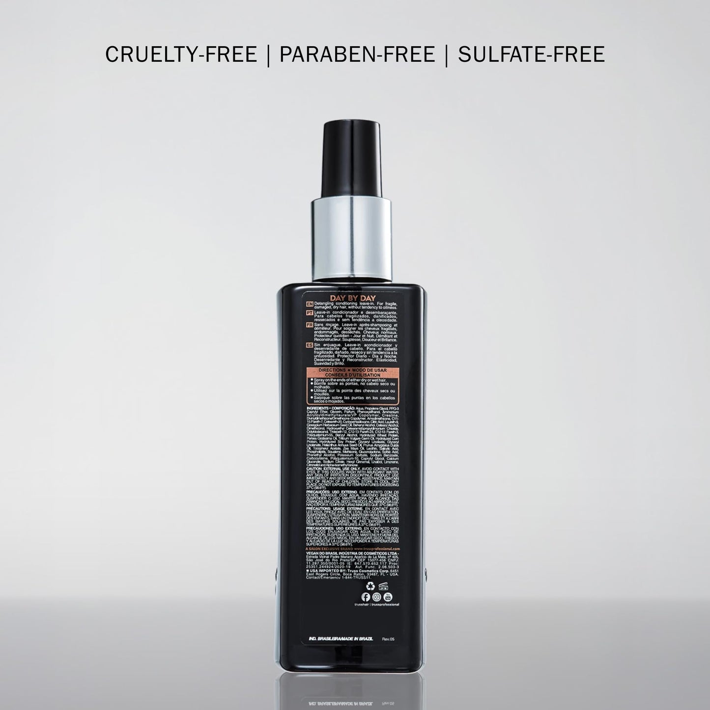 TRUSS Day by Day Leave In Conditioner Spray - Lightweight Detangling Spray & Heat Protectant for Hair - Restores Elasticity, Softness & Shine - Reduces Split Ends & Moisturizes Dry Hair (8.45 oz)