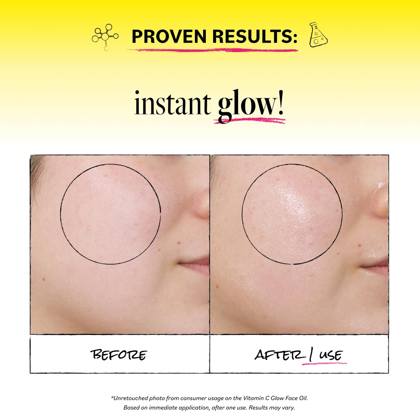 Derma E Vitamin C Glow Face Oil, 1 Fl Oz, Nourishes, Brightens and Illuminates for Radiant Skin, Moisturizing Vitamin C Oil with Turmeric, Seabuckthorn and Red Raspberry