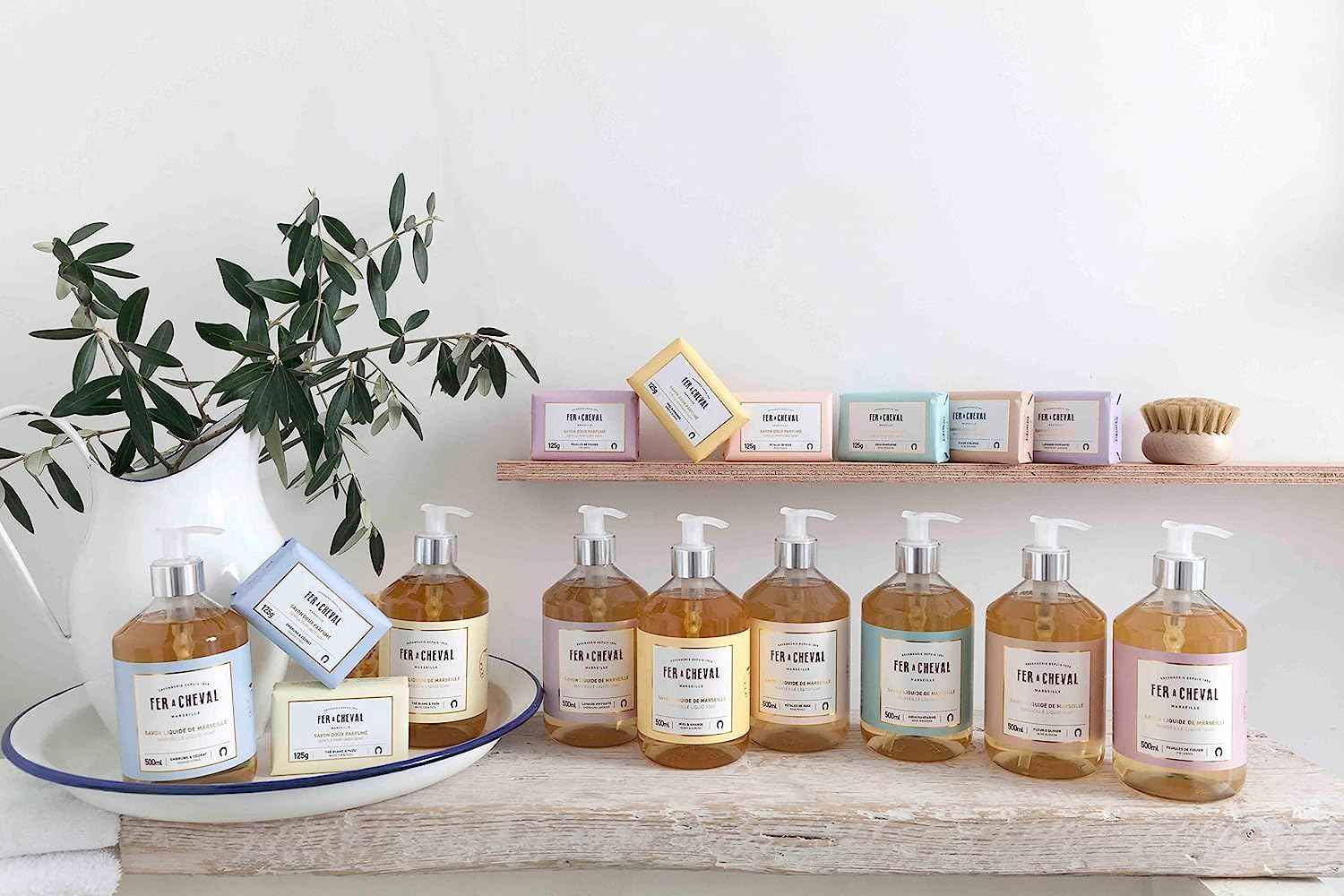 Fer à Cheval Marseille Liquid Soap, Luxury French Liquid Soap, Savon Liquide De Marseille, Seaside Citrus, 500 ml/16.9 fl oz