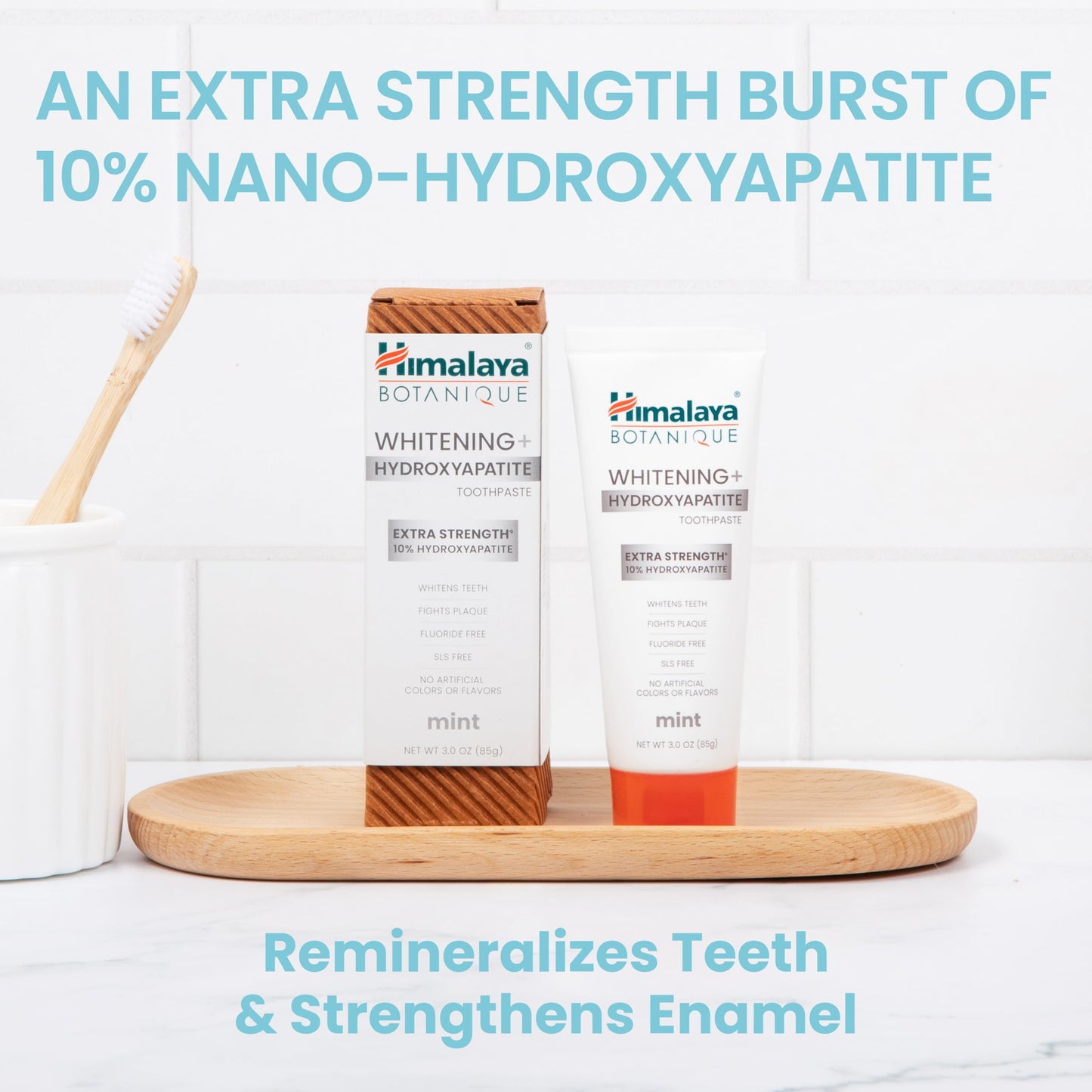 Himalaya Botanique 10% Nano Hydroxyapatite Toothpaste, Mint, 3 oz