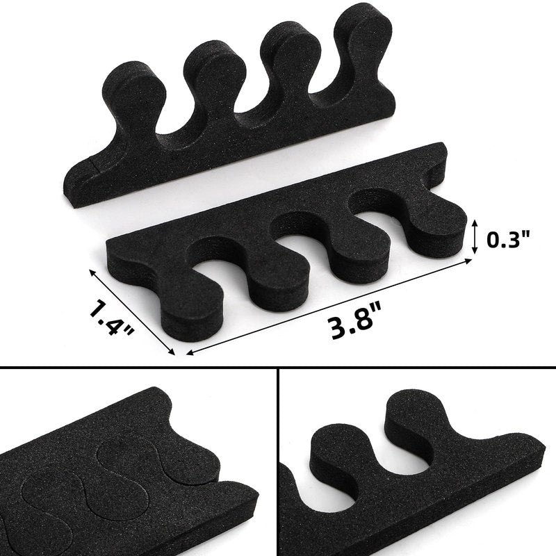 Covzoe 600 Pieces/300 Pair Toe Separators Kit, Sponge Toe Spacers Pedicure Tool for Women, Toe Spreaders Finger Dividers for Nail Art Painting Polishing Spa