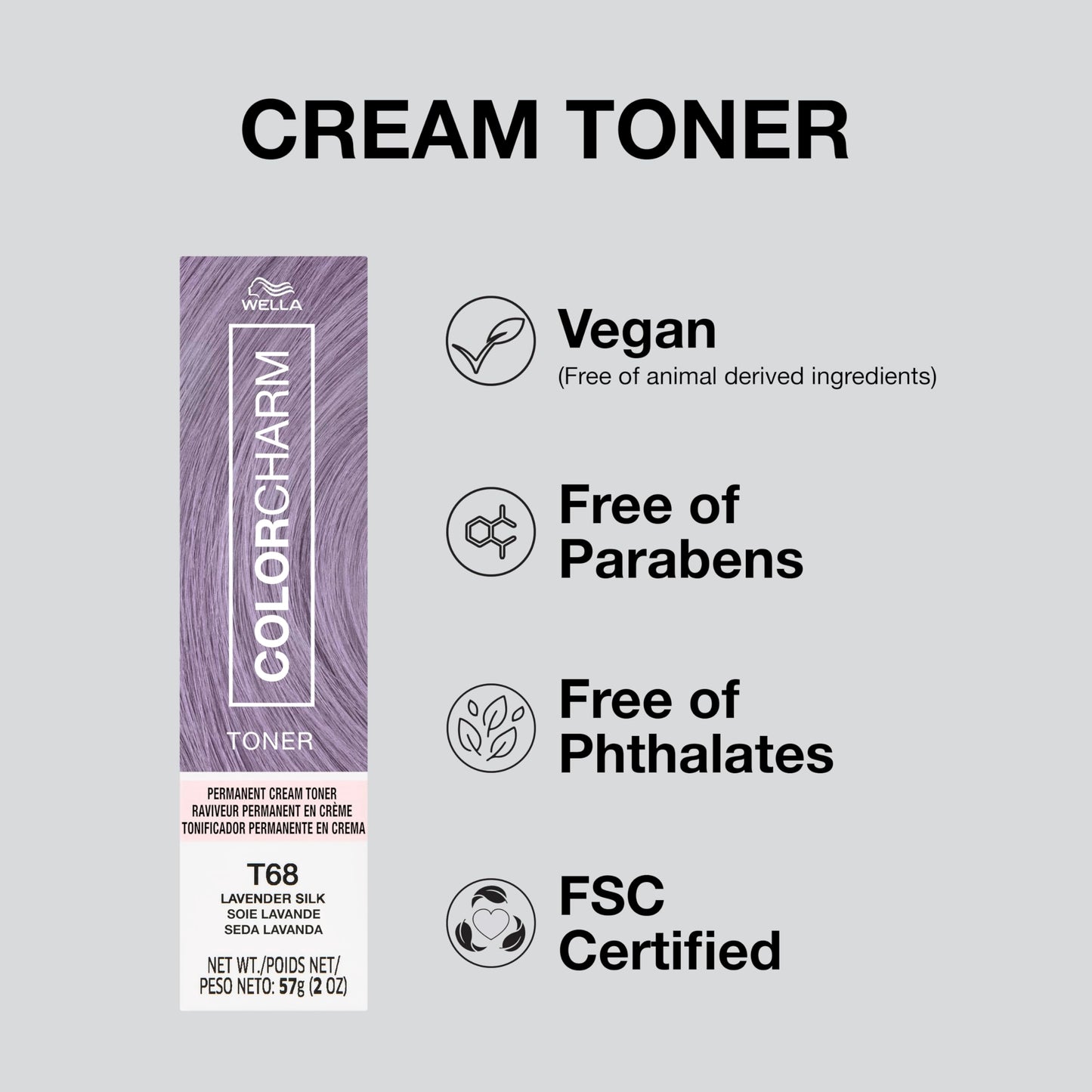 COLORCHARM Permanent Crème Hair Toner | Free of Animal-Derived Ingredients