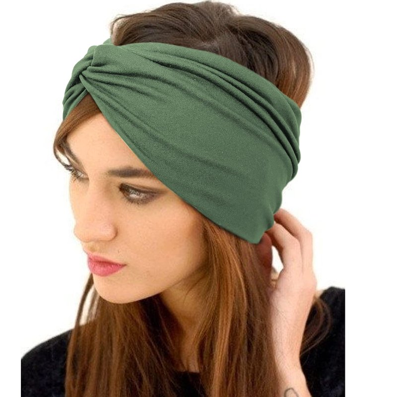 Wide African Hair Wrap Headbands - 10 PCS Turban Style for Women | Extra Stretch & Non-Slip Design