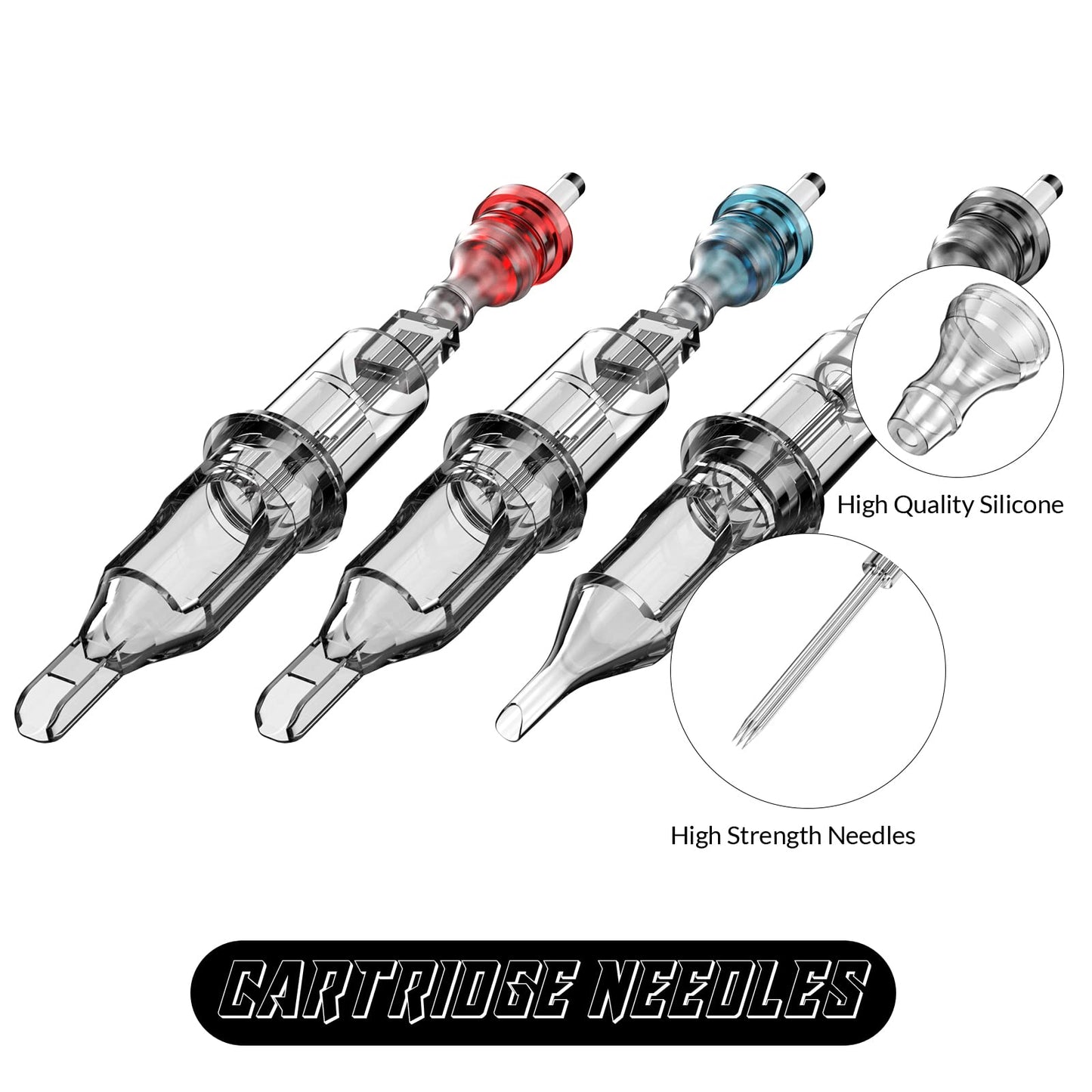 Tattoo Kit, Wormhole Tattoo Practice Pen Kit/Rotary Tattoo Machine Pen for Beginners 10pcs Tattoo Cartridges Needles 5 Tattoo Ink, Professional Complete Tattoo Kit TK602