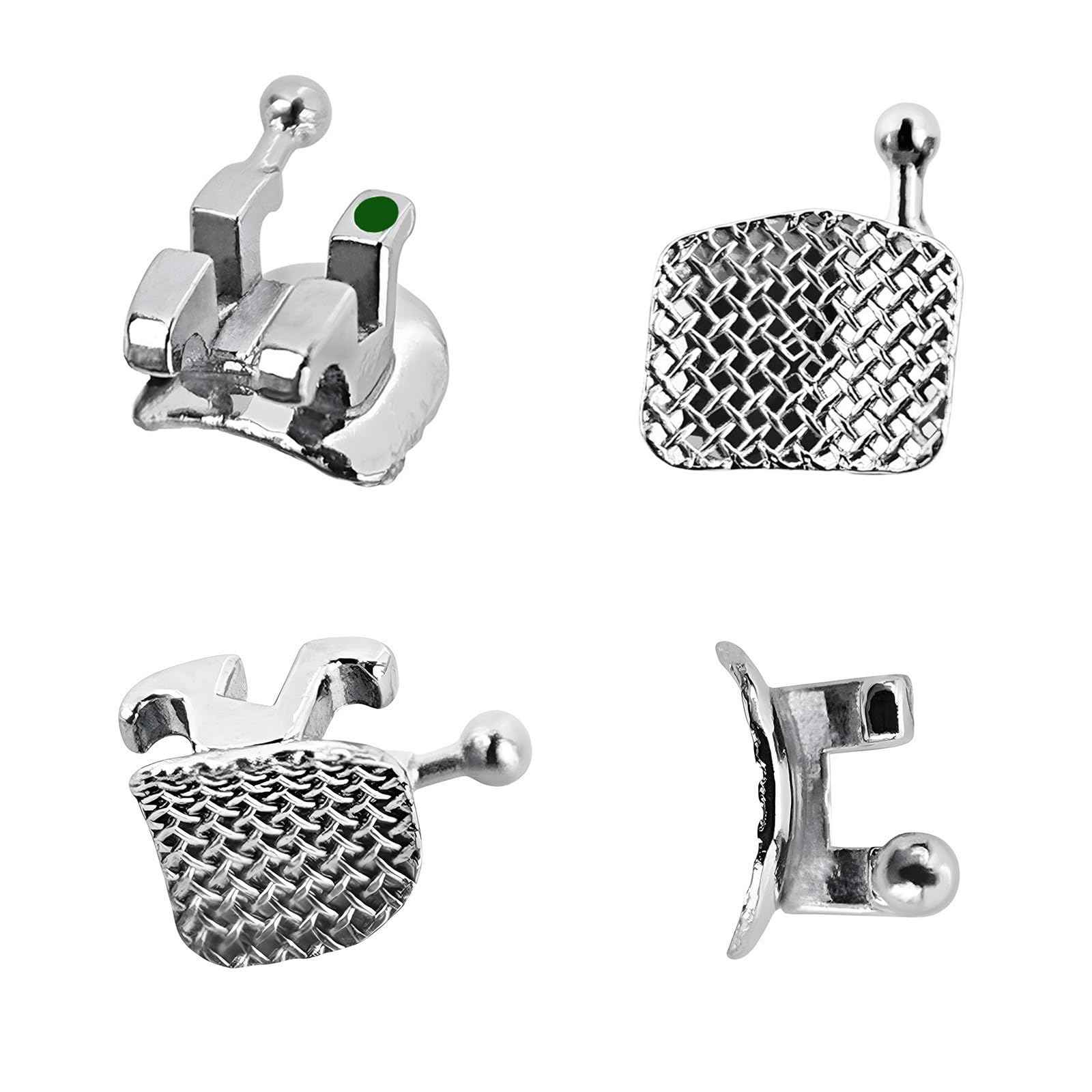 YYING 5 Packs Orthodontic Metal Brackets Dental Braces Mini MBT Slot.022 with Hooks 3-4-5