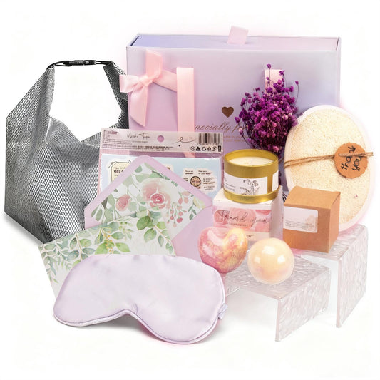 Luxury Birthday Gifts Box for Women with Greeting Card | Gift Set for Mom, Wife, Sister, Grandma, Friends | Relaxing Self Care Basket | Christmas, Mother’s Day, Valentine’s Day, Sympathy Gifts