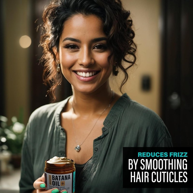 The-Mix-Up Roasted Batana Oil for Hair Growth Dr Sebi Organic - Authentic Batana Hair Mask from Honduras - Natural Hair Growth Product - Peppermint Mocha Scent - 4oz Jar