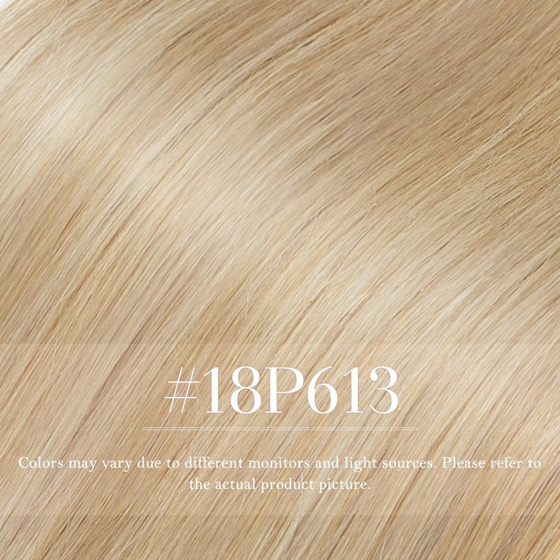 TESSHAIR Micro Loop Hair Extensions, 100% Remy Human Hair, Microlink Extensions, No Tangle & Smooth, 50 Strands 50g, 14 Inch #Blonde & Bleach Blonde