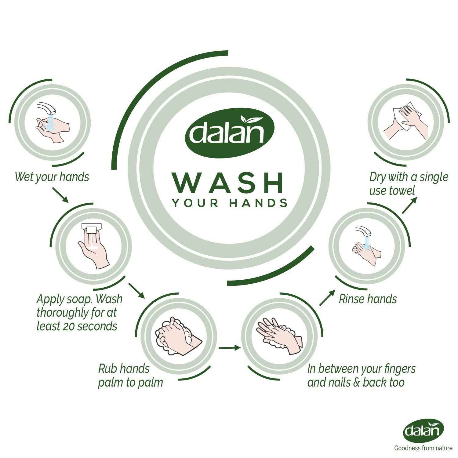 Dalan Pink Grapefruit Multicare Ultra Moisturizing Liquid Hand Soap for Normal and Dry Hands Fresh Clean and Soft Feeling (13.5 Fl Oz / 400 mL (Pack of 3))