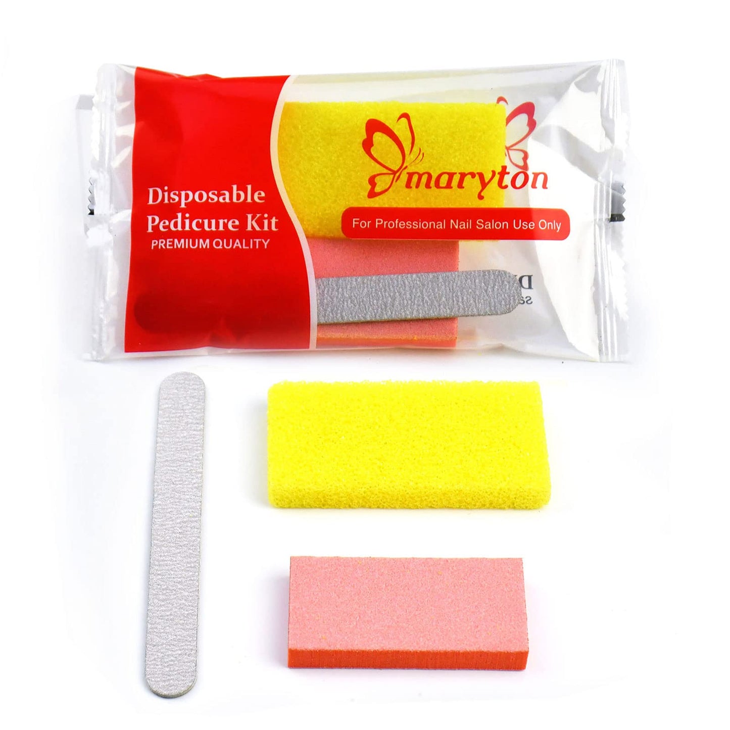 Maryton Disposable Pedicure Kit, for Professional Salons, 100 Set