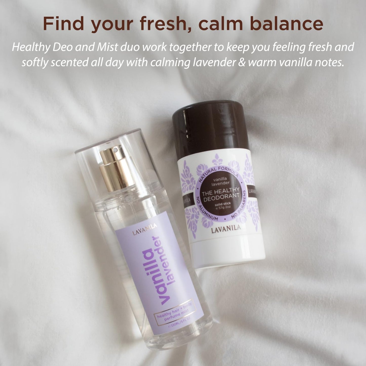 Lavanila Vanilla Lavender Deodorant for Women 2 Oz (2-Pack)