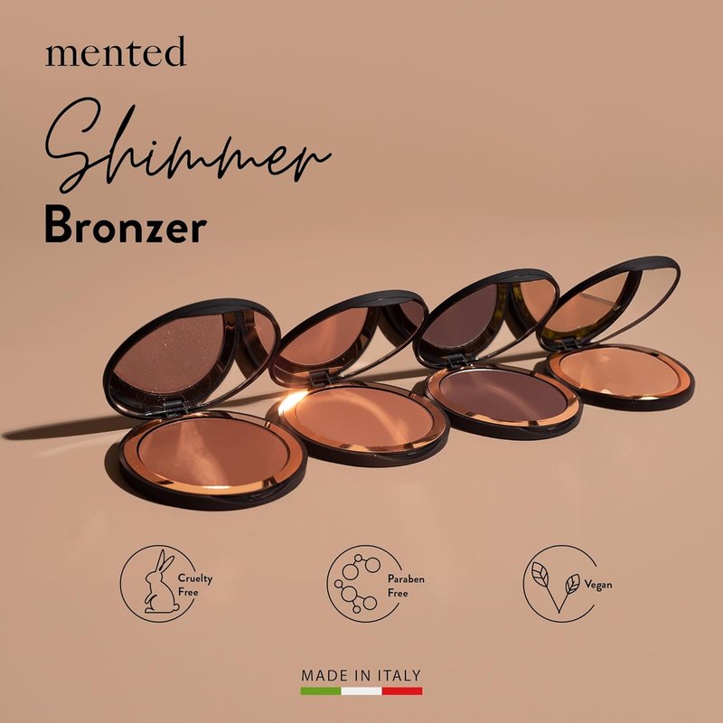 Mented Cosmetics Shimmer Bronzer & Highlighter Palette | Vegan, Cruelty-Free, 0.35oz - Yacht Life