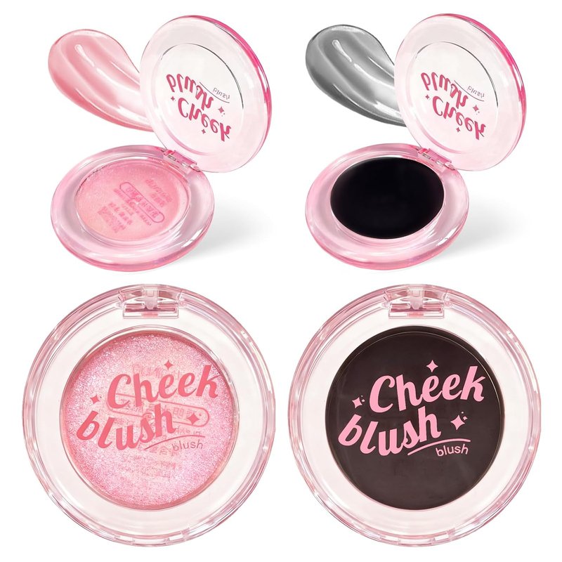 Gradient Blush for Cheeks - 2 Pcs Cream Blush Set | Luxuriously Creamy, Blendable Color & Long-Lasting Finish