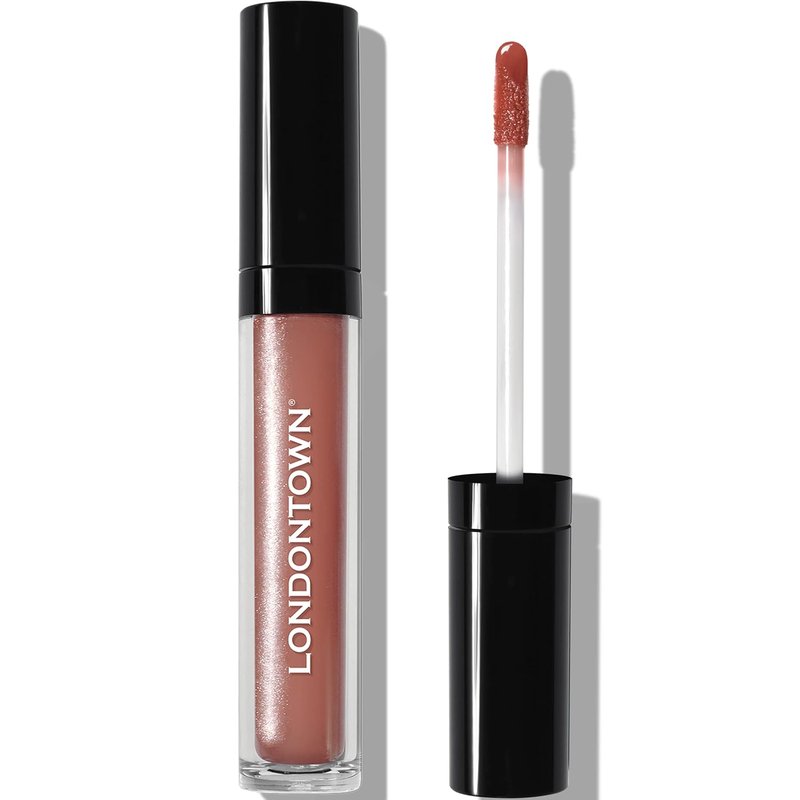 LONDONTOWN Gossamer Lip Gloss - Peachy Beige Deep Hydrating High Shine Tint | Non-Sticky Conditioning Balm
