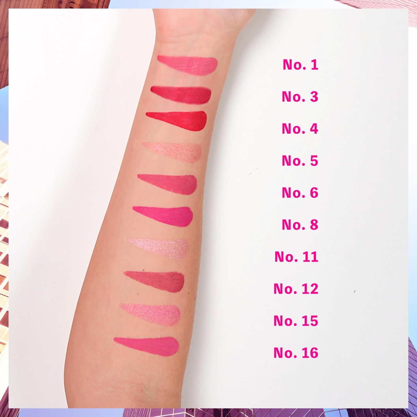 Dermacol NEW 16-Hour Lip Colour, Highly Pigmented Glossy Lip Stain, Two-Phase Lip Plumper Gloss, Kissproof Lip Makeup Products with Matte and Glitter Finish, n. 23