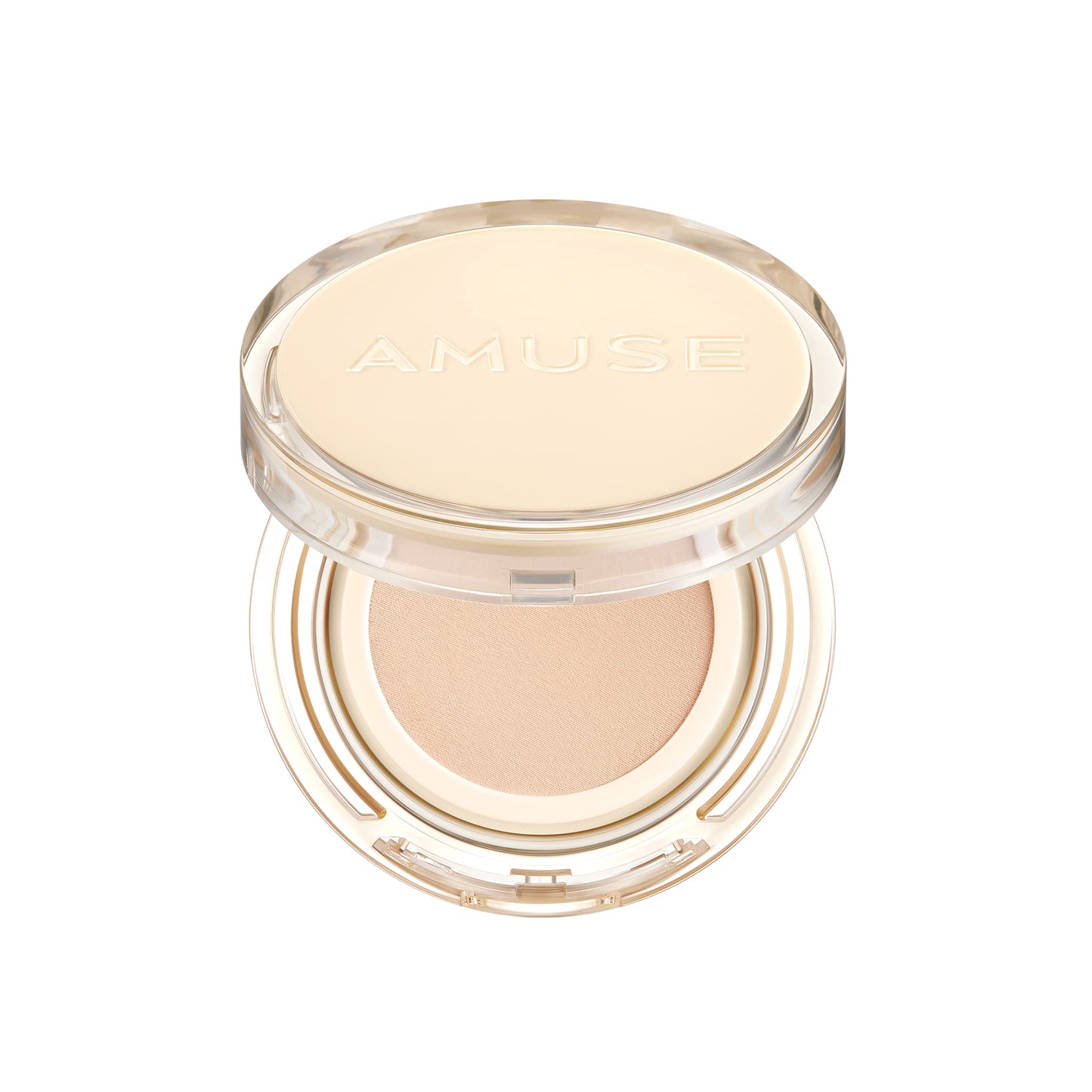 AMUSE SEOUL Dew Jelly Vegan Cushion Foundation (03 HONEY) - Full Coverage, Dewy Glow Finish, Lightweight, Long Lasting, Firming Texture, All Skin Types, Vegan, Korean Makeup