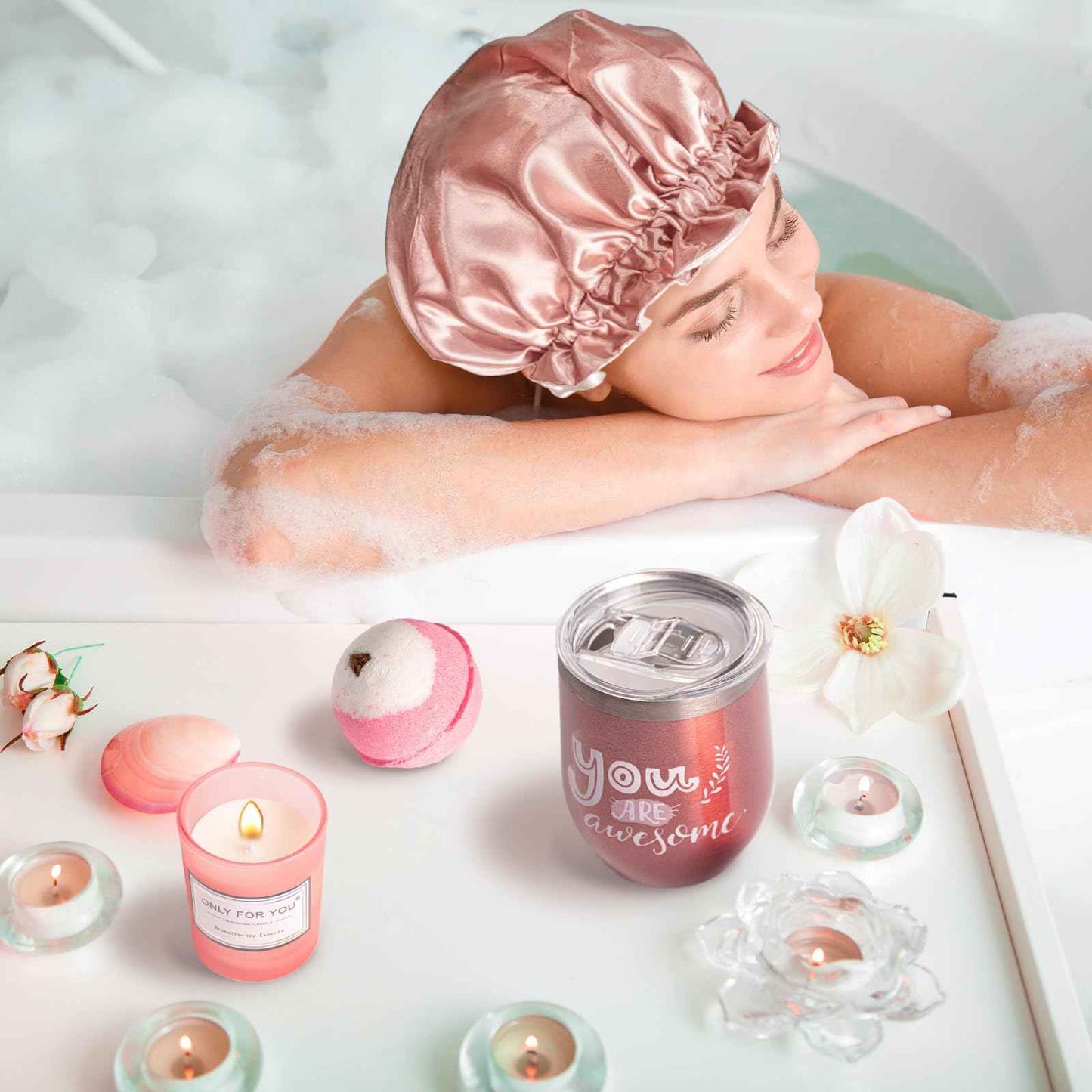 Mother's Day Gifts for Mom Sister Friend Wife, Birthday Gift for Women, Self Care Spa Gift Set for Girlfriend Women Her Employee Nurse, Teacher Appreciation Gifts with Thank You Card for Coworker