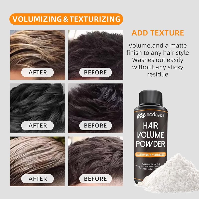 Hair Volumizing Powder - Weightless Volume & Strong Hold for Textured Hairstyles | 0.7 Oz