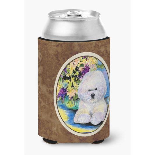 Caroline's Treasures SS8295CC Bichon Frise Can or Bottle Hugger Cooler Washable Drink Sleeve Collapsible Beverage Insulated Holder, Can Hugger, Multicolor