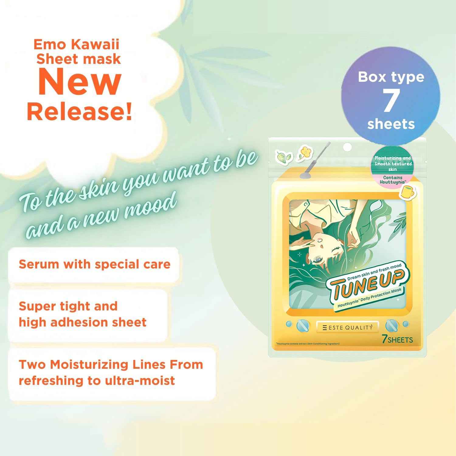 TUNEUP Dokudami Daily Protection Sheet Mask - 7 Sheet