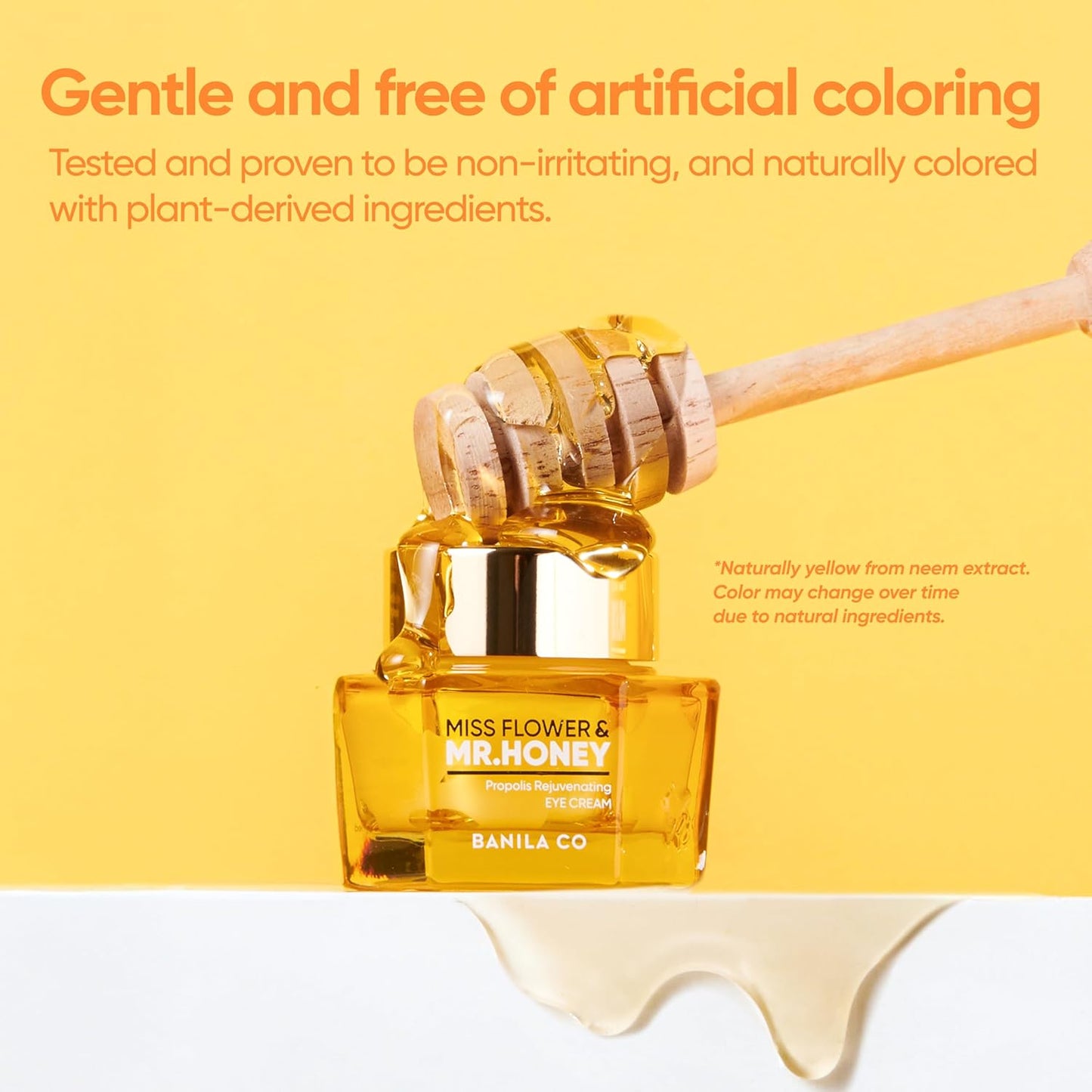 Miss Flower & Mr Honey Propolis Rejuvenating Eye Cream - Nourishing Korean Skincare with Propolis & Royal Jelly | 20 ml
