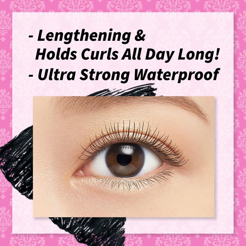 Heroine Make Long & Curl Mascara Set - Waterproof Volumizing Mascara, Smooth Liquid Eyeliner & Gentle Eye Makeup Remover | Made in Japan