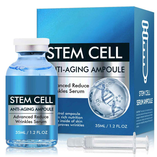 Stem Cell Serum for Face, Microneedling Serum, Anti Aging Face Essence, Makes Skin Feel Firmer, Stem Cells Strengthen and Moisturises, Use with and Without MicroNeedling