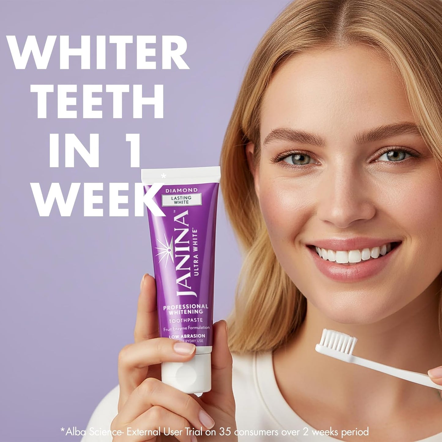 Ultra White Whitening Toothpaste - Extra Strength Formula for Bright Smiles | 75ml
