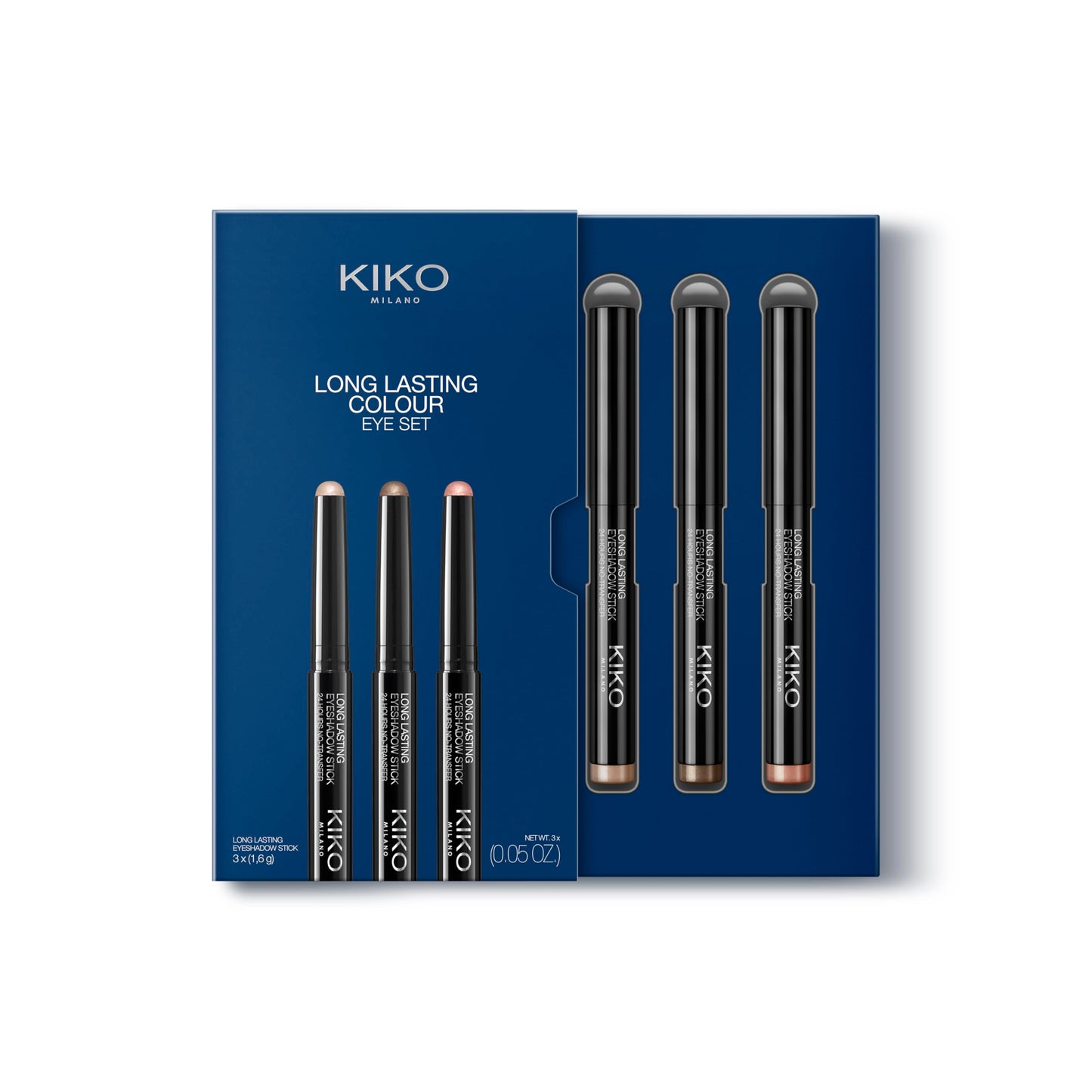 KIKO Milano Long Lasting Colour Eye Set 01 | 3 Eyeshadow Sticks With 24-Hour Hold