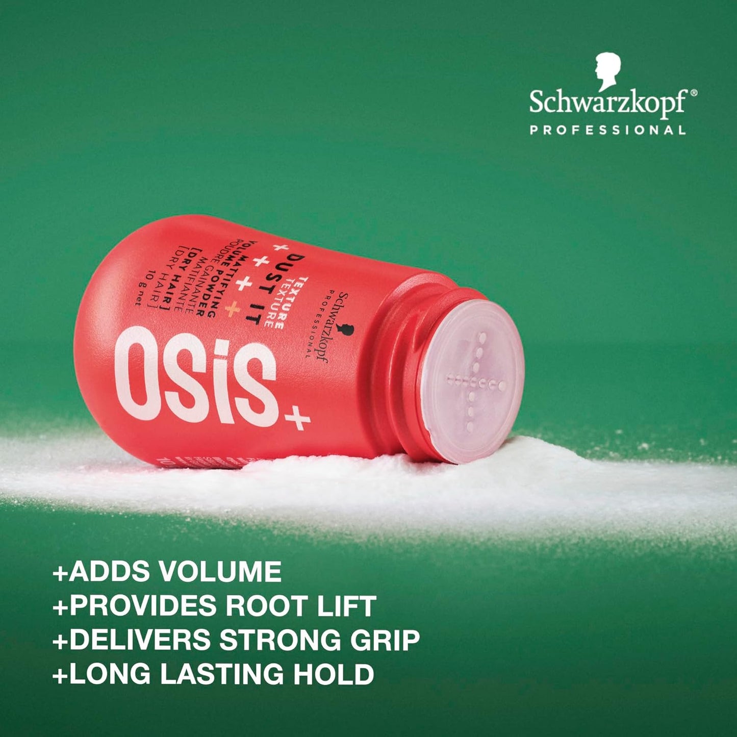 OSiS+ Dust It Volume Powder - Mattifying & Texturizing Hair Styling Powder | Strong Hold & Control