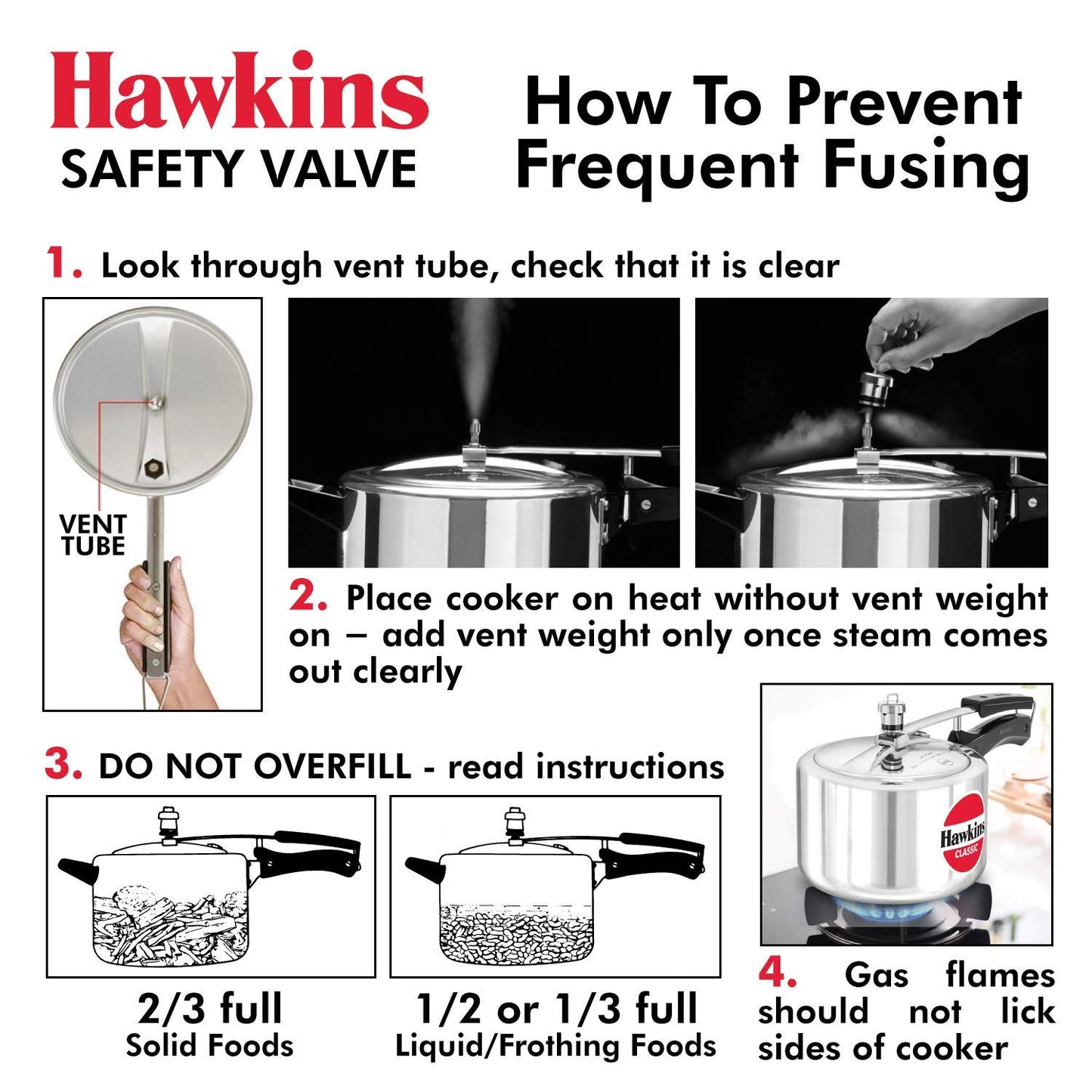 Hawkins Aluminium Safety Valve For All Hawkins Pressure Cookers From 1.5 Litre To 14 Litre, Black, Standard (BP SV), 14 Liter
