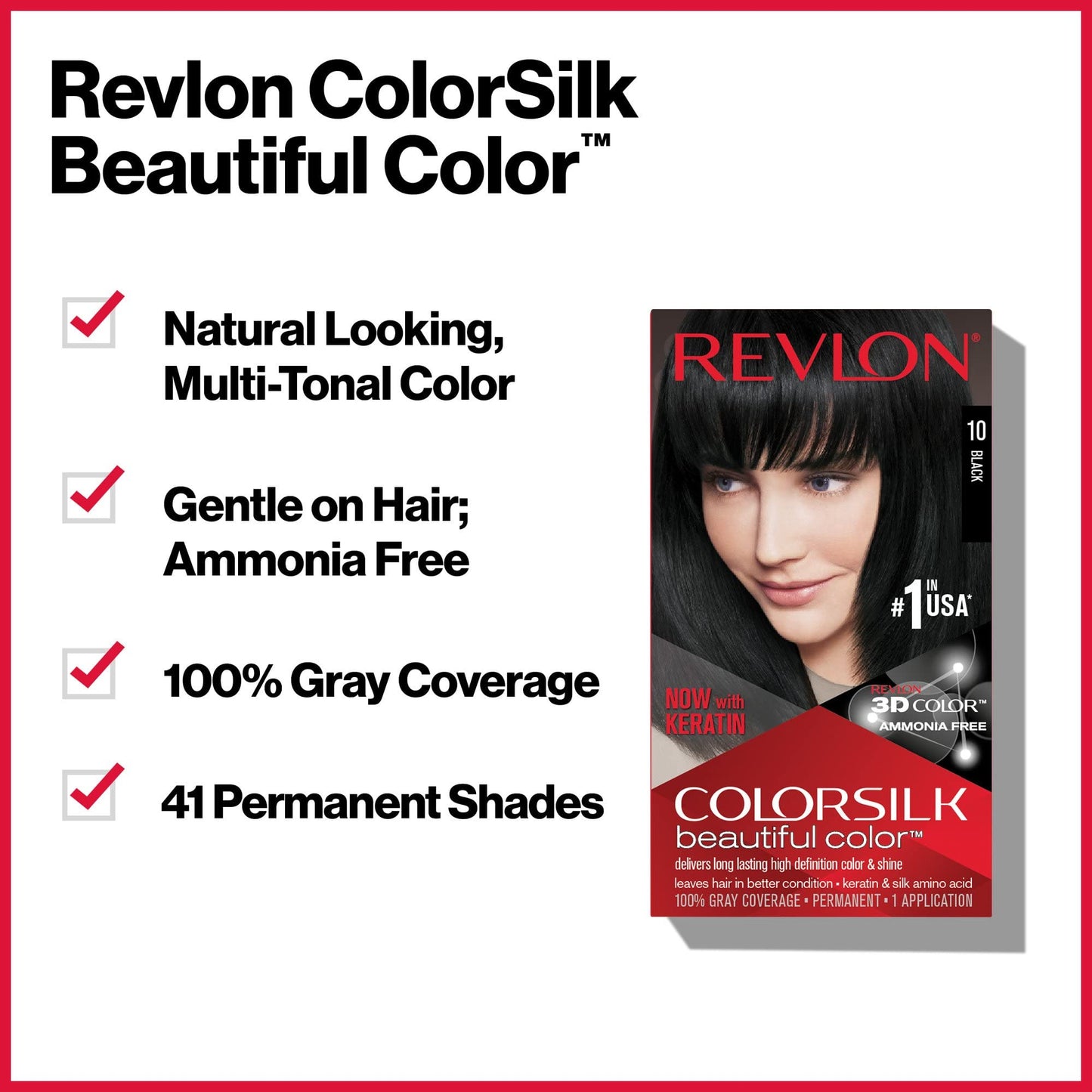 Revlon ColorSilk Hair Color, 20 Brown Black 1 ea (Pack of 9)