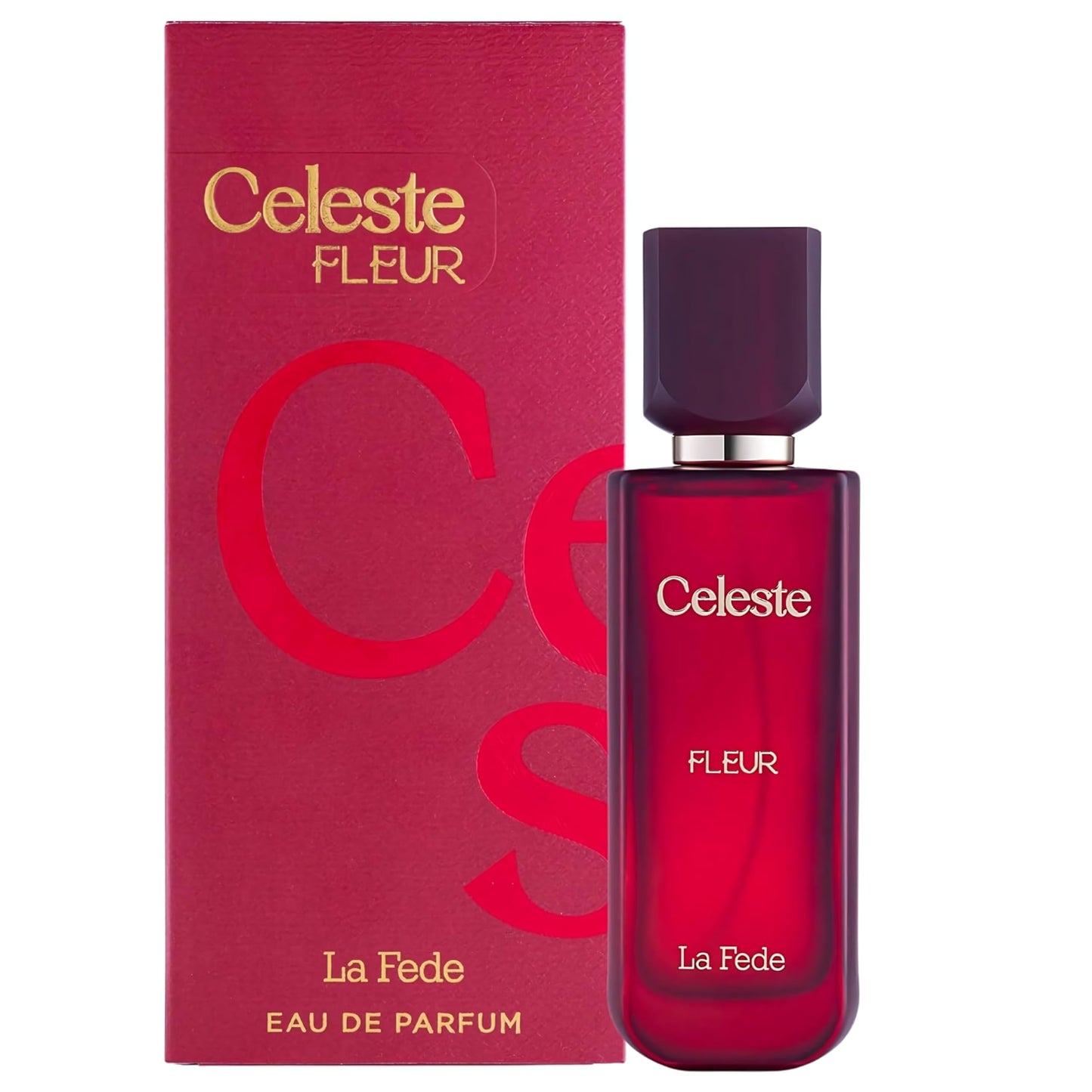 KHADLAJ PERFUMES Celeste Fleur 100ml EDP La Fede for Women - Blackcurrant Violet and Cedar- Over Red Juicy Accords with Warm Woody Vanilla Scent